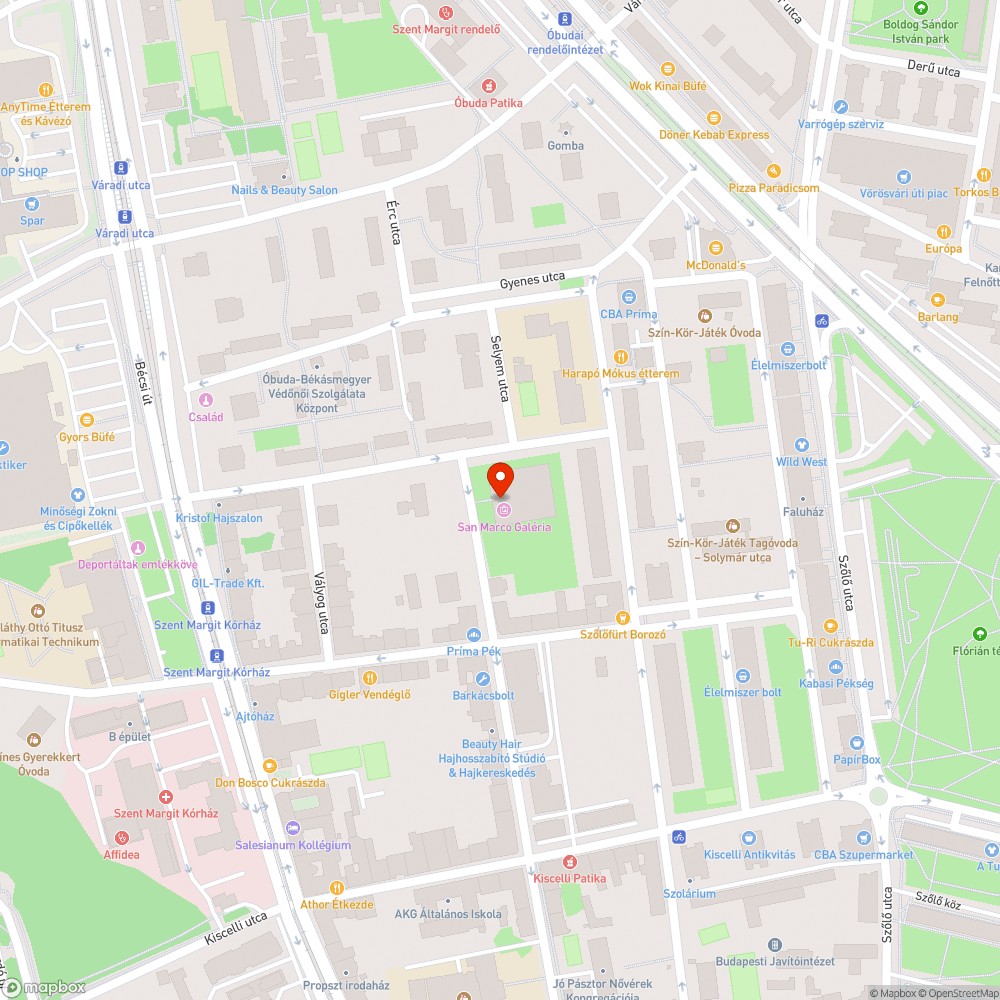 Obudai kultúrális kozpont bejelentés helye