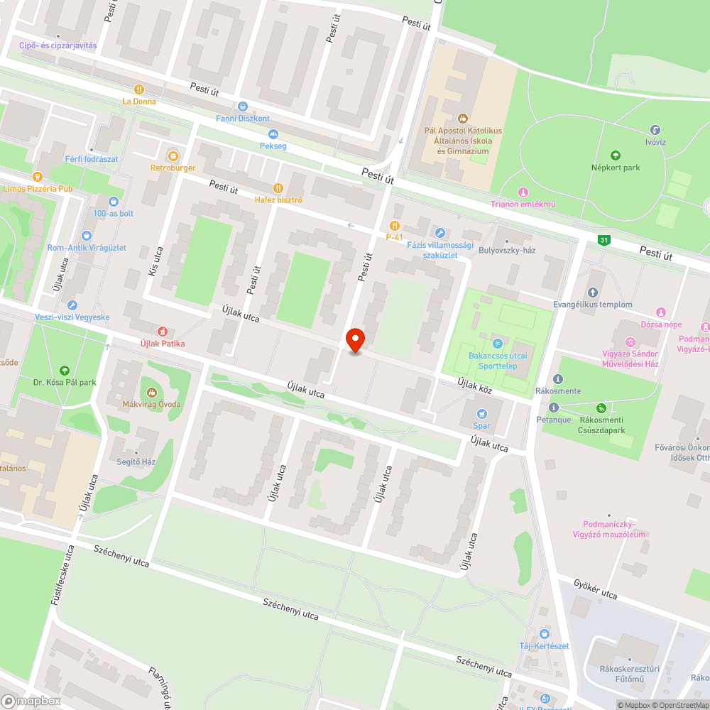 Padok bejelentés helye