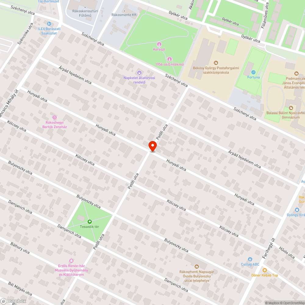 Összefirkált utcanévtábla bejelentés helye