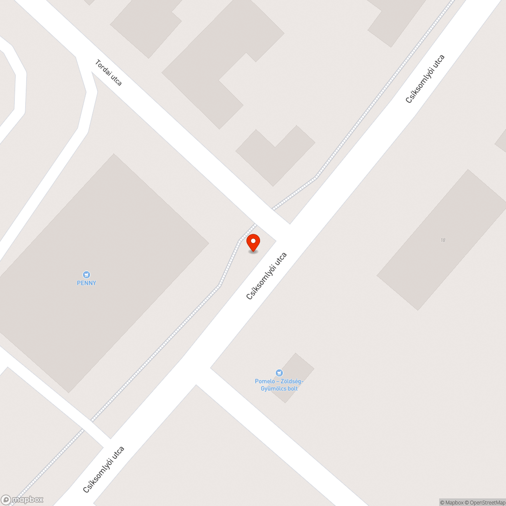 Járdahiba a széchenyivárosi Penny Market oldalában bejelentés helye