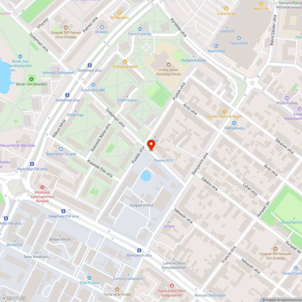 Beszakadt úttest bejelentés helye