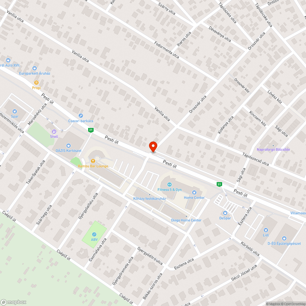 Meghajlott utcanévtábla bejelentés helye