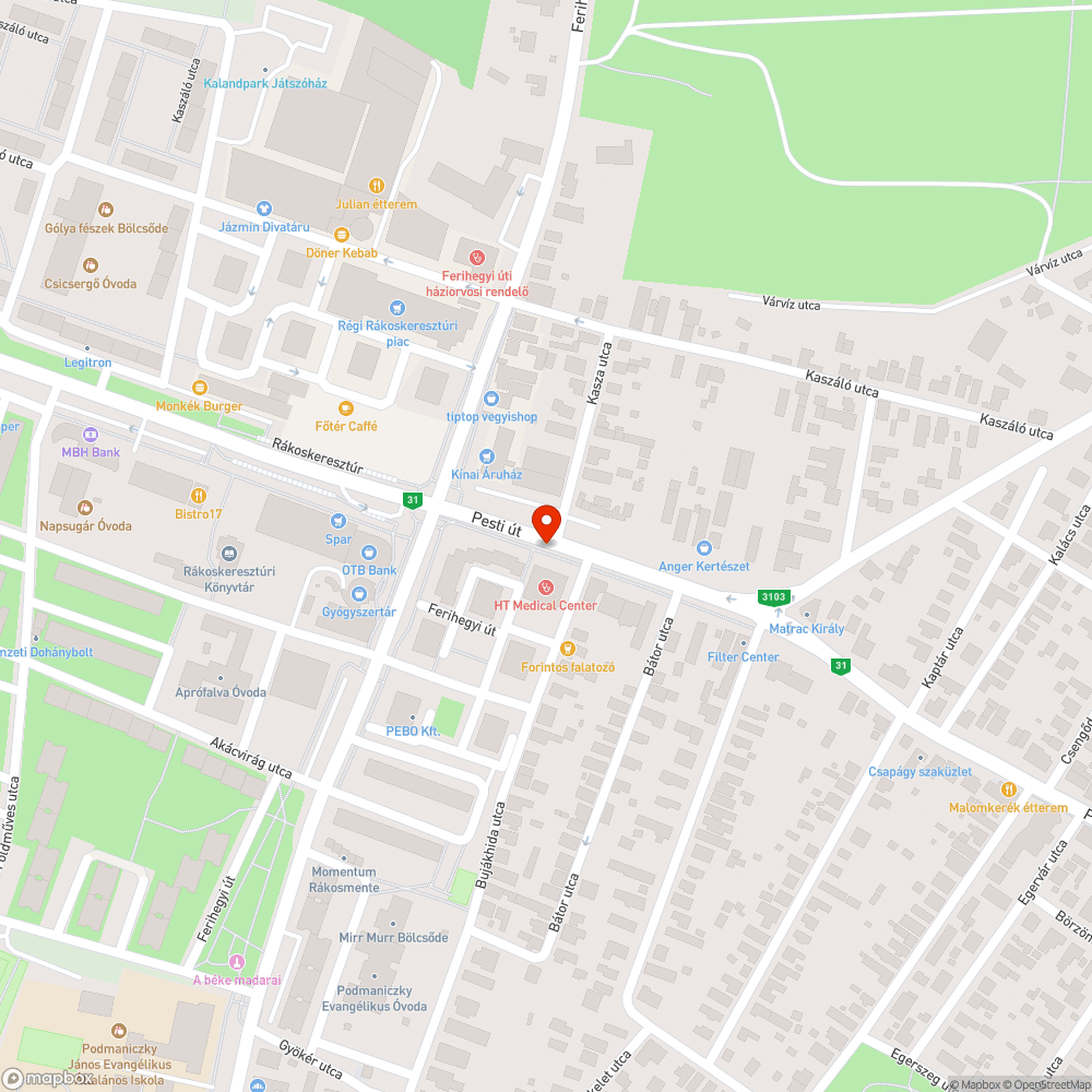 Korlát bejelentés helye