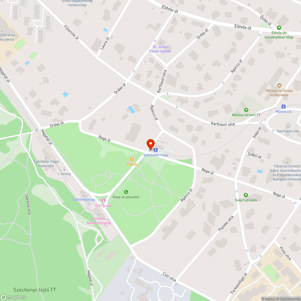 A fogaskerekű Széchenyi-hegyi végállomásának szemetesei bejelentés helye