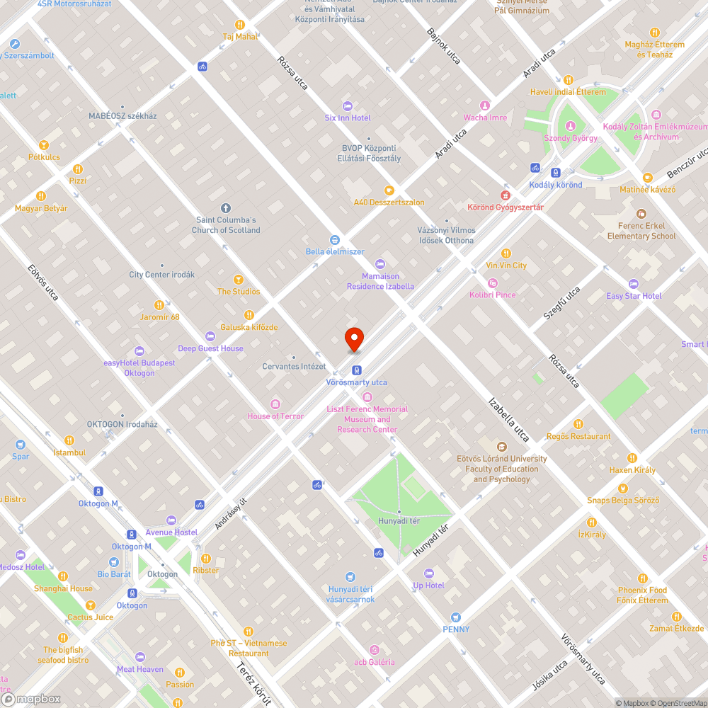 Elhagyott kerékpár roncs az Andrássy úton bejelentés helye