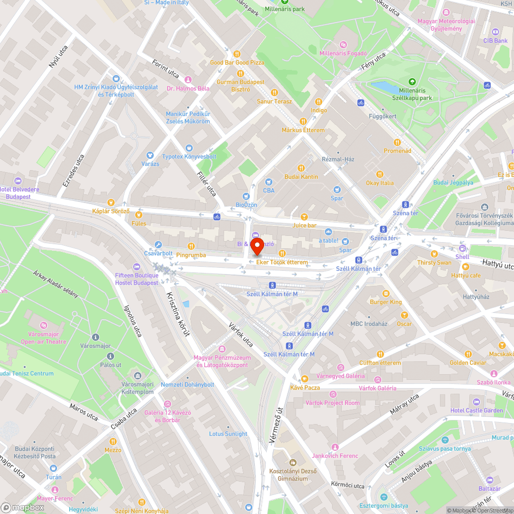 Kerékpár roncs a Széll Kálmán téren bejelentés helye