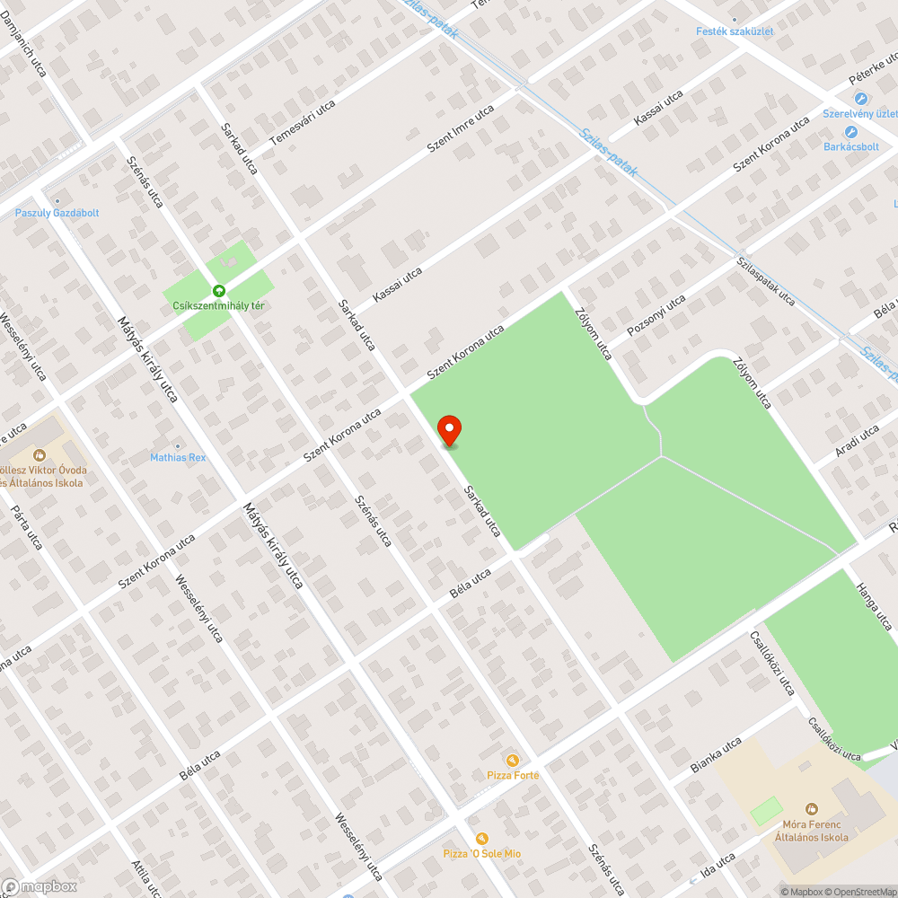 Takarásban bejelentés helye