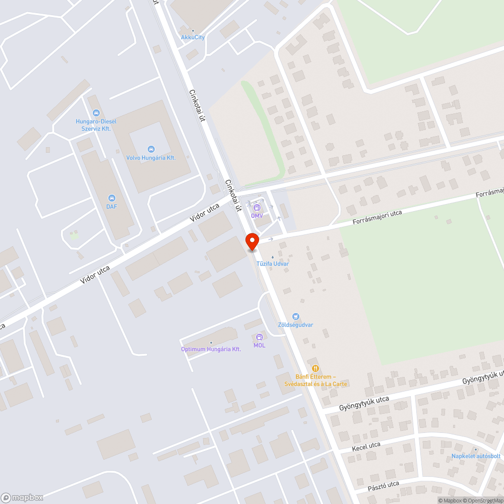 Törött tábla bejelentés helye