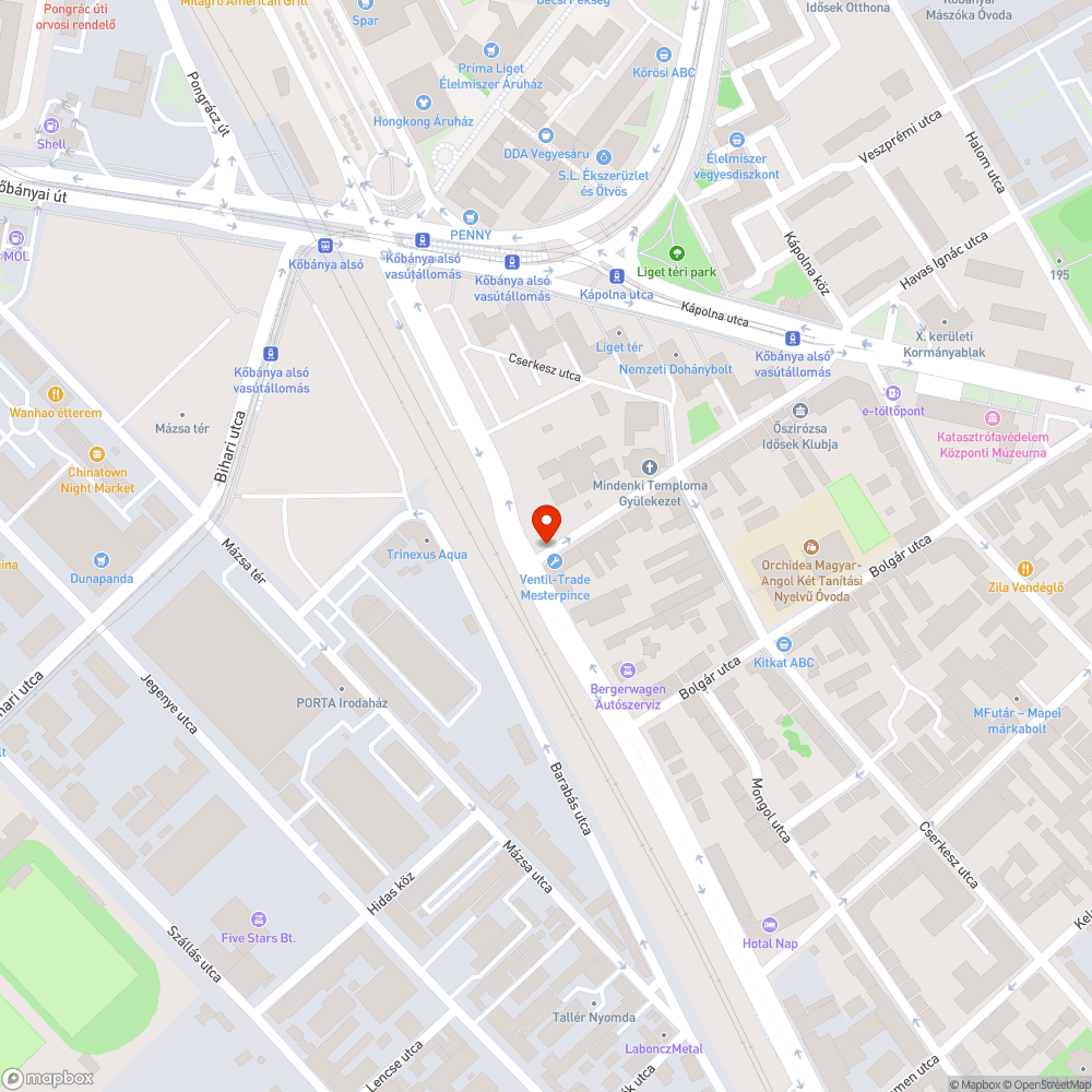 Nagy, kiszáradt fa bejelentés helye