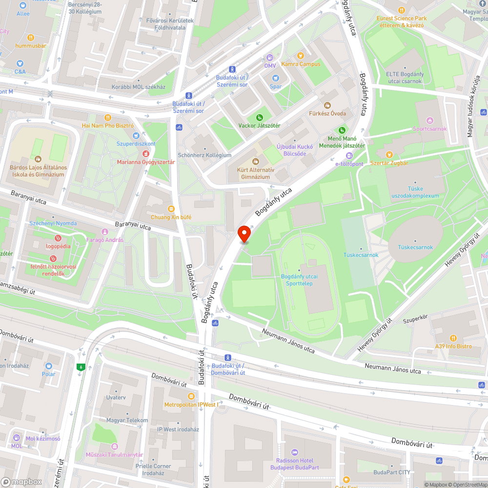 Autóparkolónak nézett kerékpárparkoló és kerékpársáv a Bogdánffy úton bejelentés helye