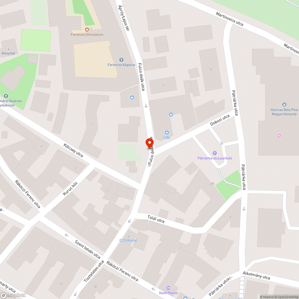 Széthulló útburkolat bejelentés helye