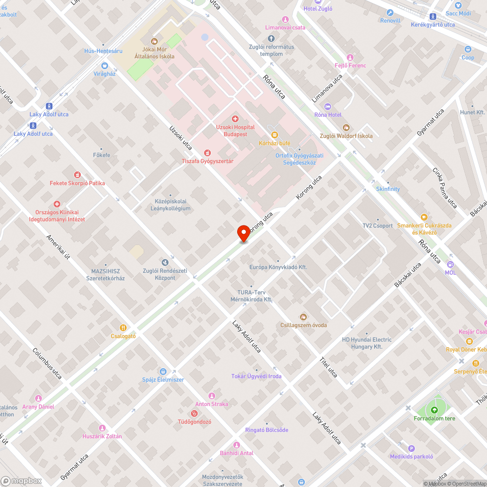 Hiányzó fa a védett fasorban 1. bejelentés helye