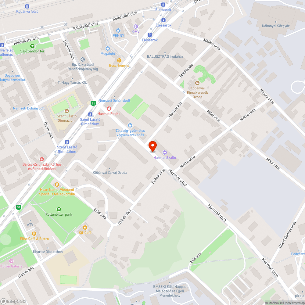 Sérült útszegély bejelentés helye