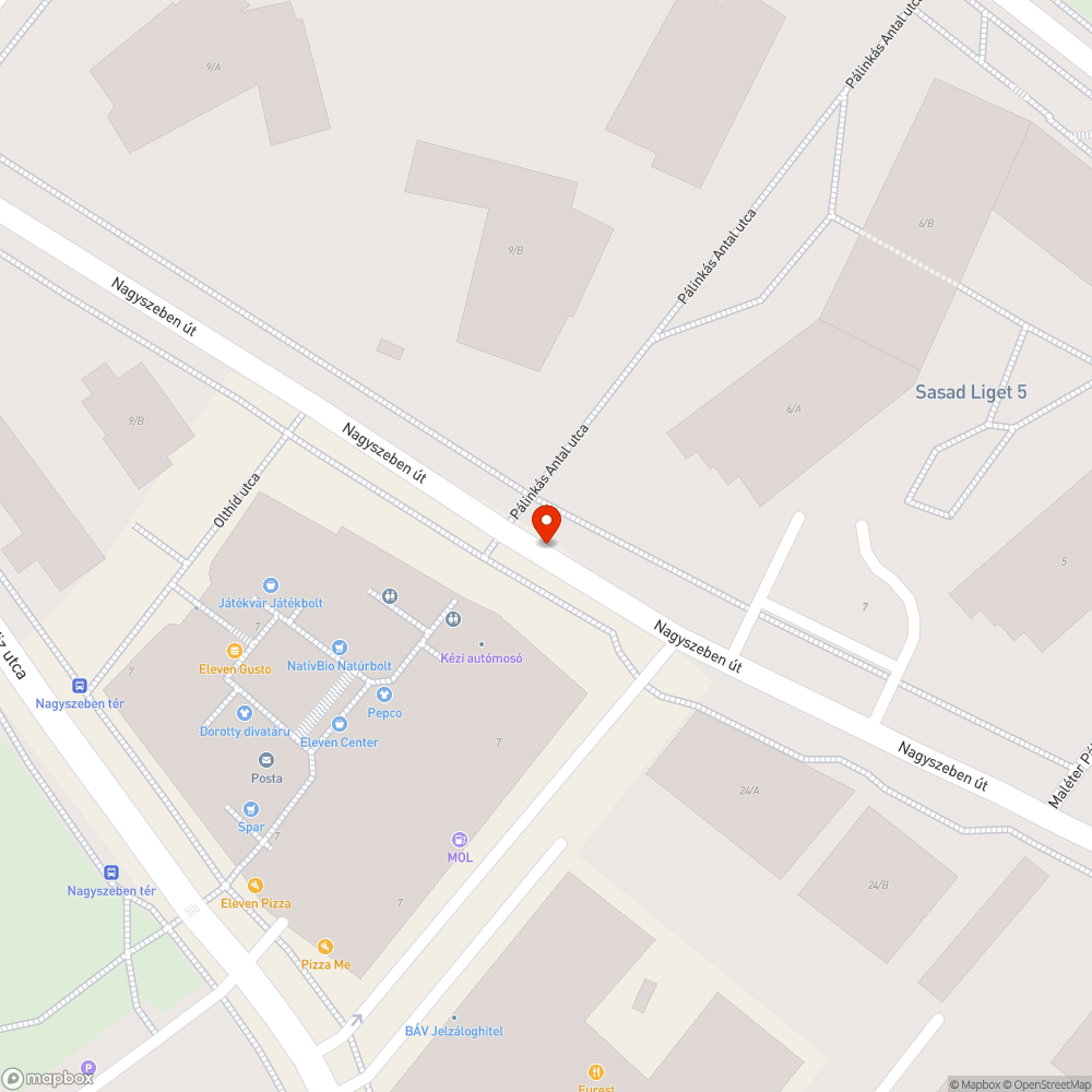 Kátyú, szemét bejelentés helye