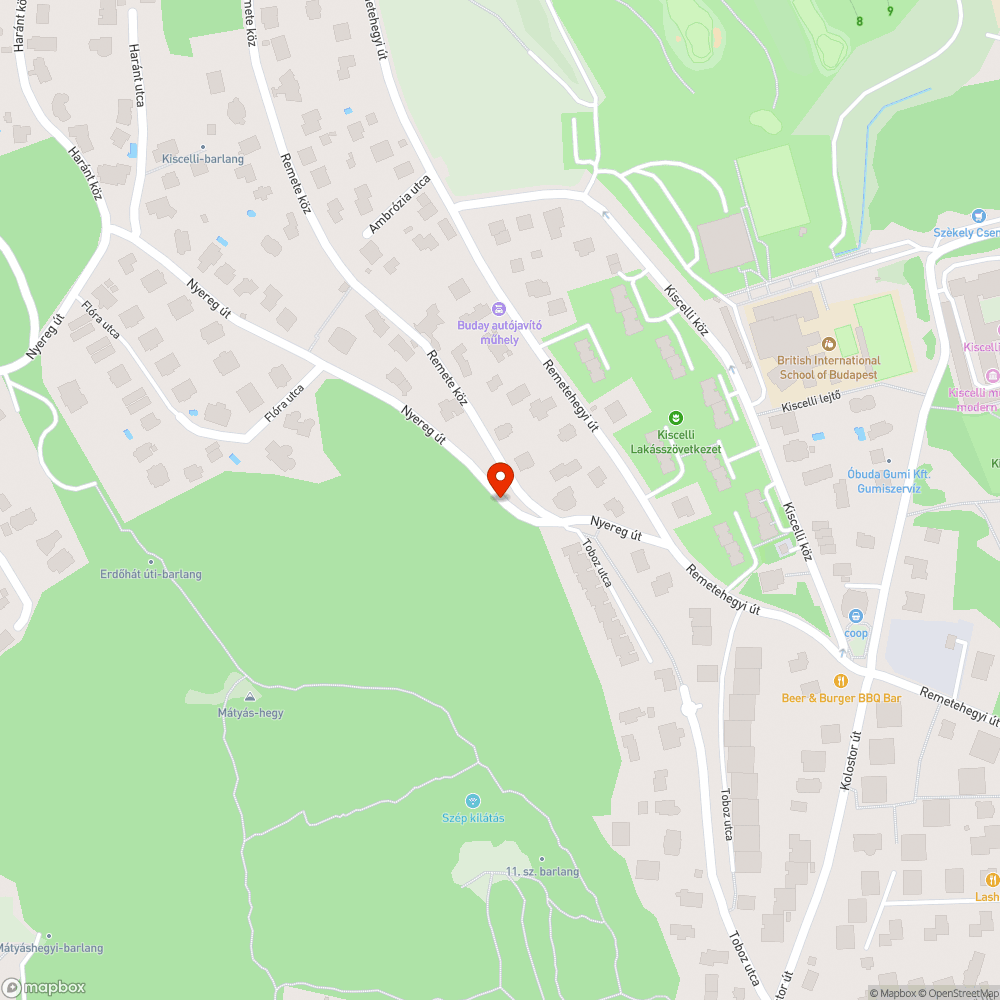 Űrszelvénybe lógó oszlop bejelentés helye