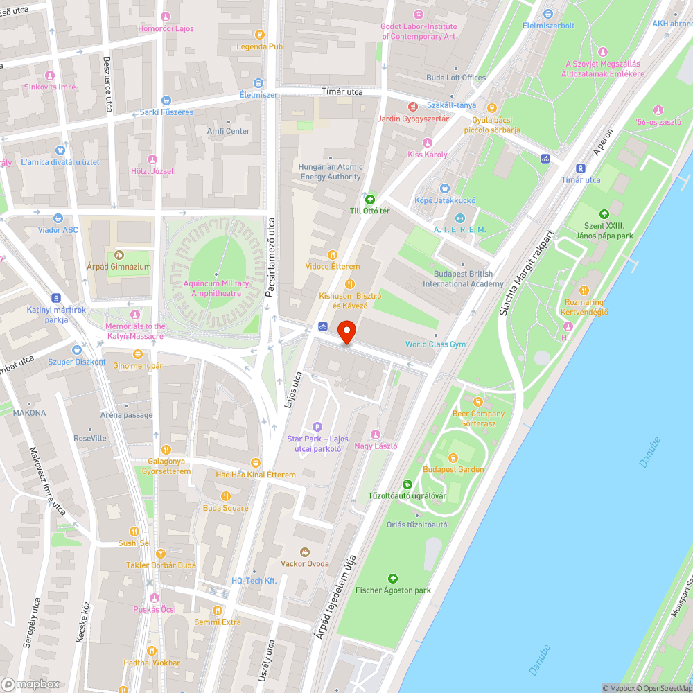 Beszakadt úttest bejelentés helye