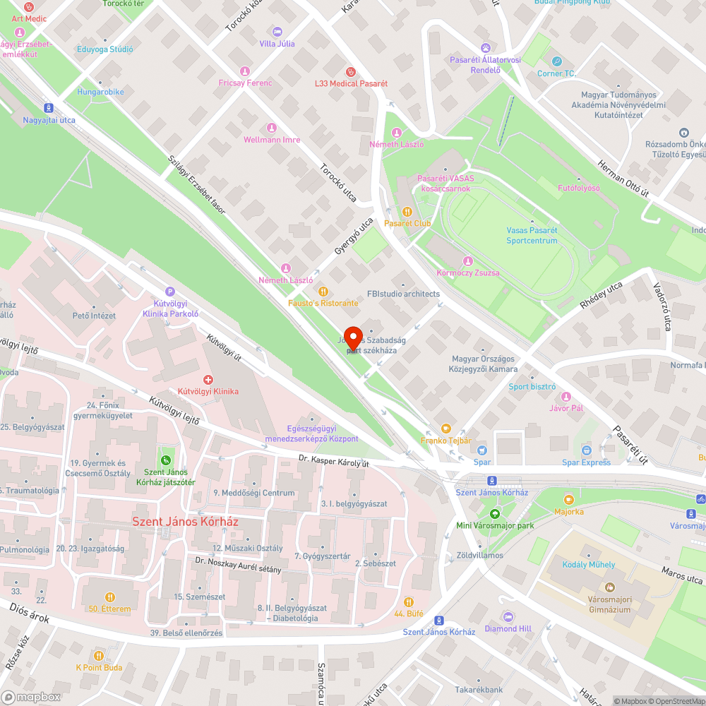 Aknafedlap körül balesetveszélyes kátyú bejelentés helye