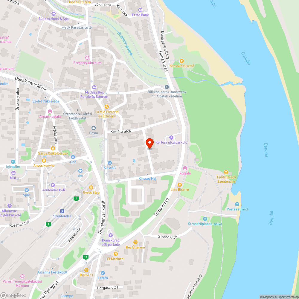 Telekhatár megsértésének gyanúja (Bolgár utca) bejelentés helye