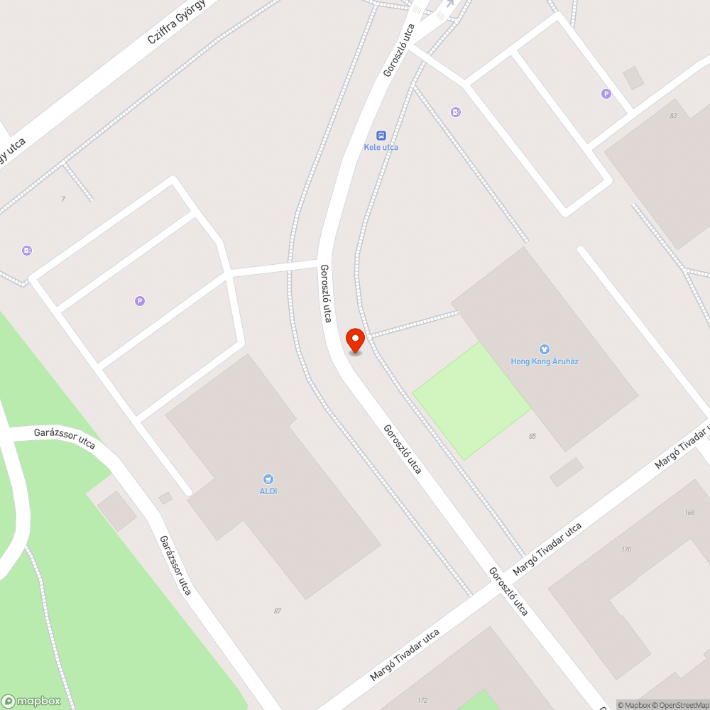 Levágott fű az út szélén bejelentés helye