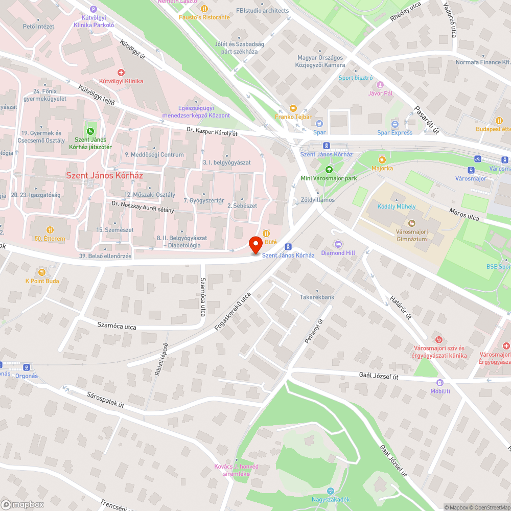 Elhagyott autó bejelentés helye