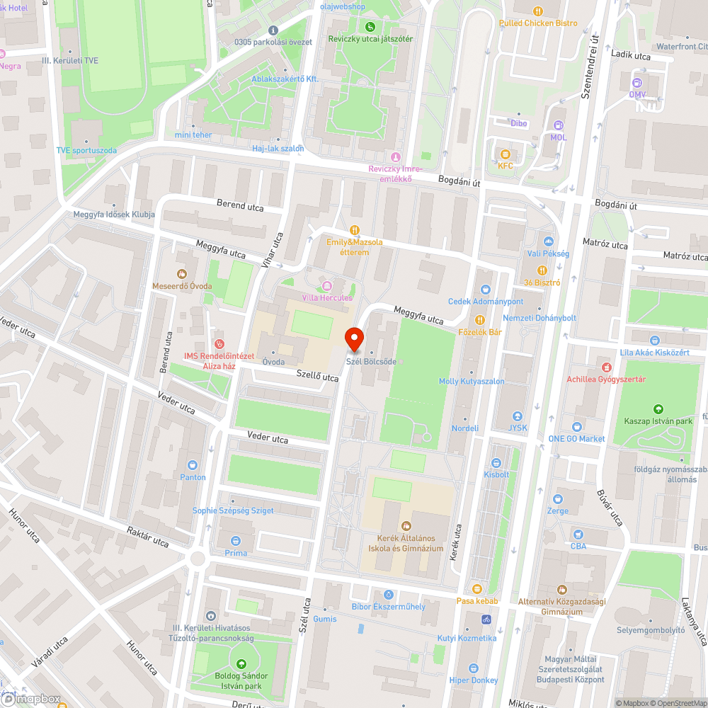 Közmű területen szemét bejelentés helye