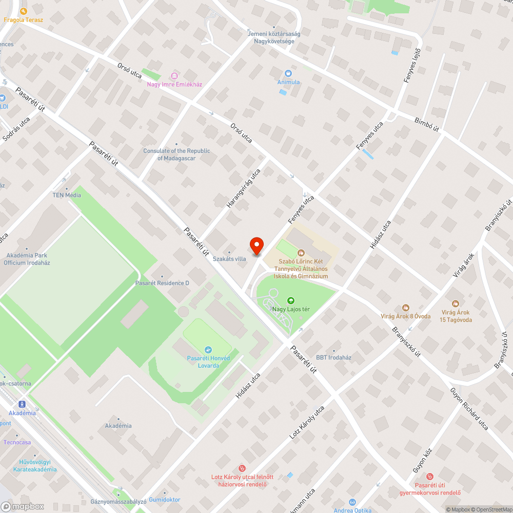 Szemét bejelentés helye