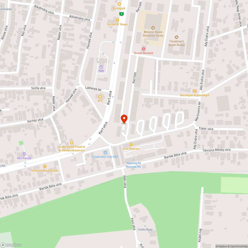 Veszélyes, elhalt faág a parkolók felett bejelentés helye