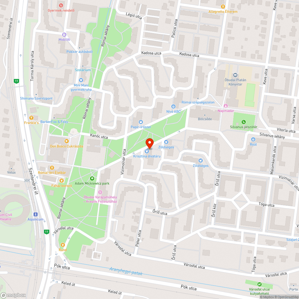 Járdahiba bejelentés helye