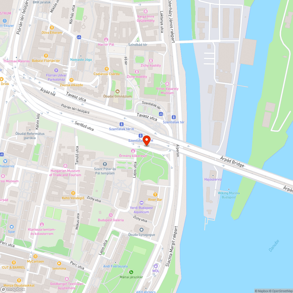 Akadálymentesítetlen Árpád híd bejelentés helye