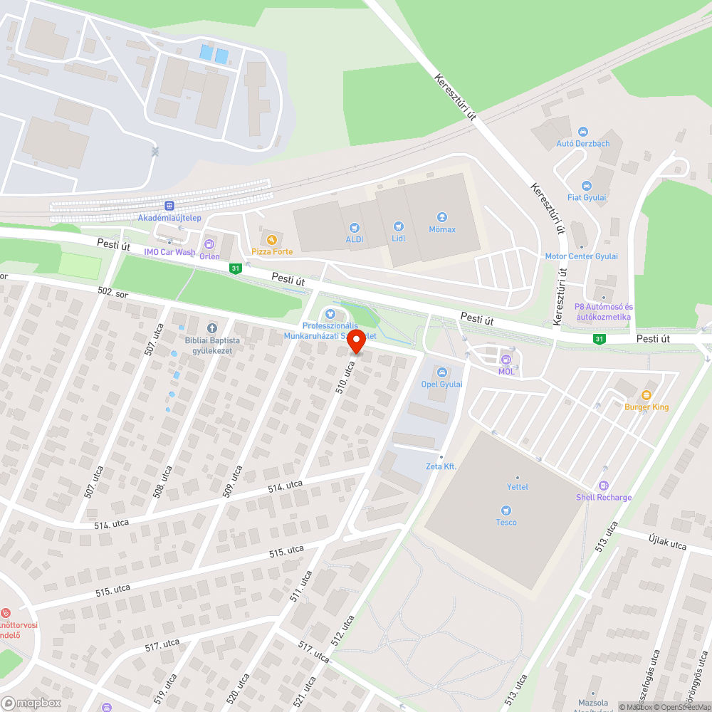 Megsüllyedt csatornafedél bejelentés helye