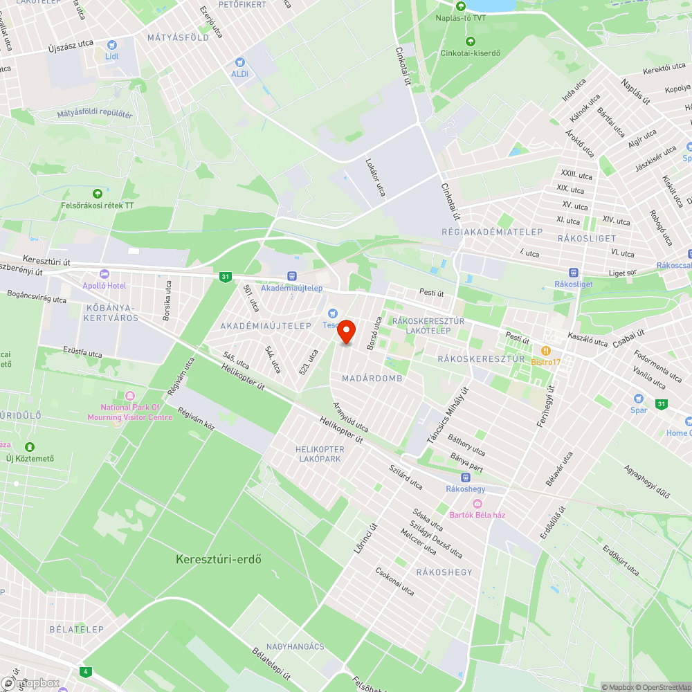 A száraz lábbal képviselői projekthez bejelentés helye