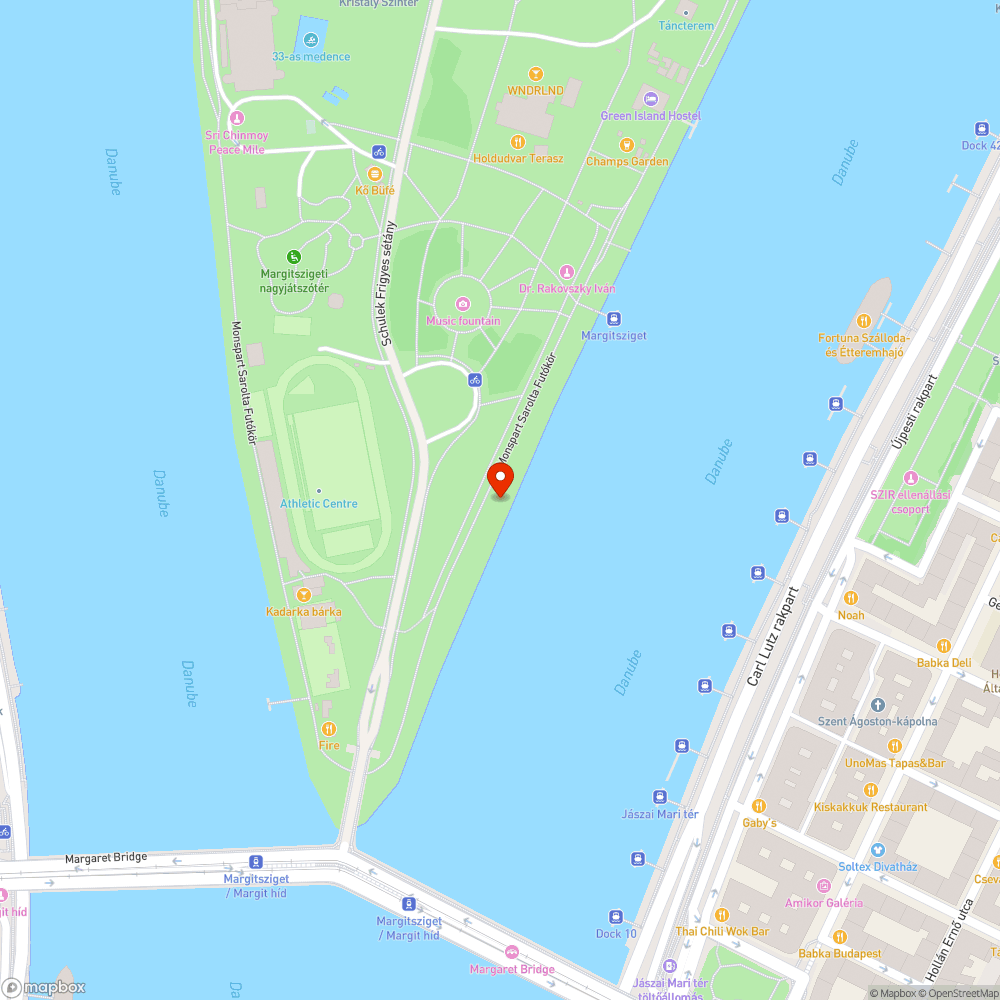 Sáros a margitszigeti futópálya bejelentés helye