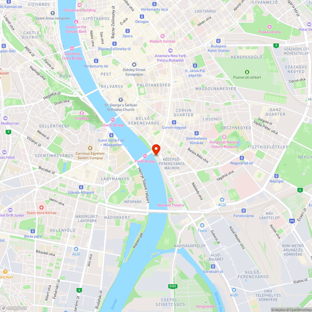 Hiányzó Üveglapok - Boráros tér H bejelentés helye