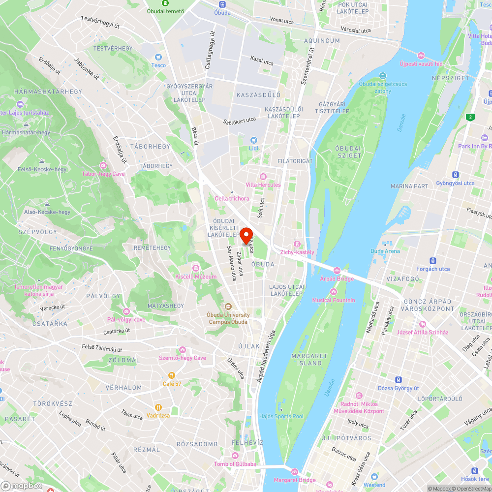 Nagy-Magyarország alakú kátyú bejelentés helye