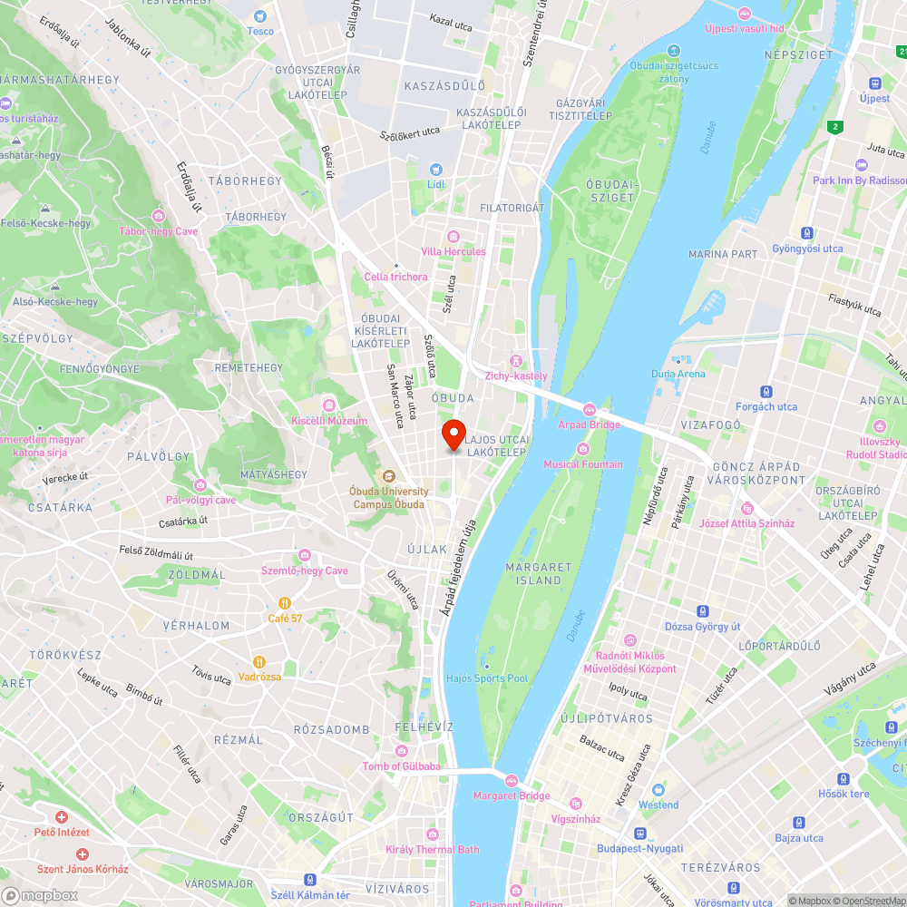 Tímár utca lámpa bejelentés helye