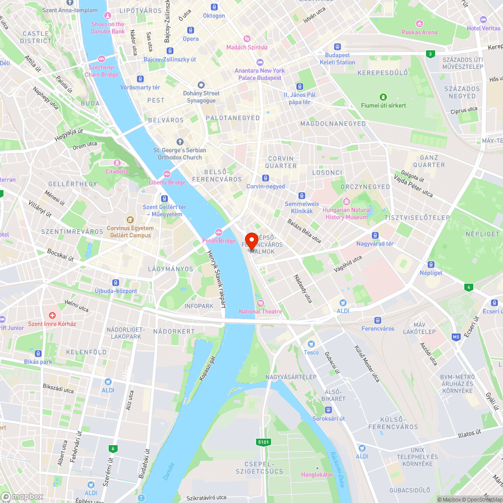 IX. Soroksári út 20./b. bejelentés helye