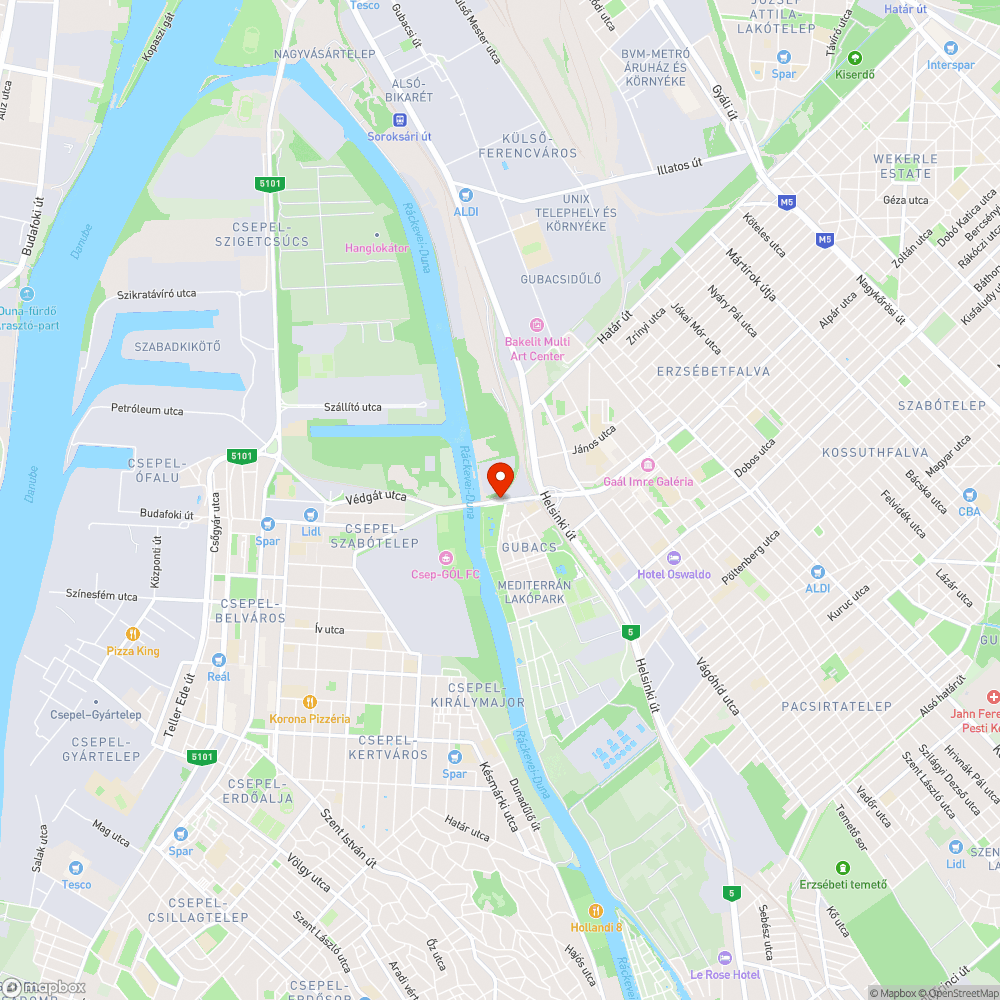 Kiégett Izzó - Csepeli átjáró bejelentés helye