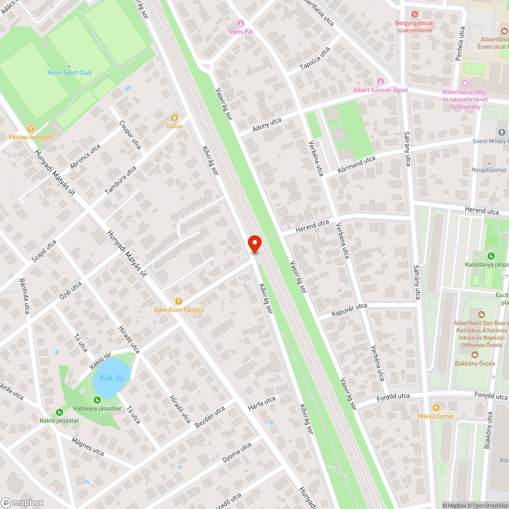 Vízelvezető csatorna fedele eltűnt bejelentés helye