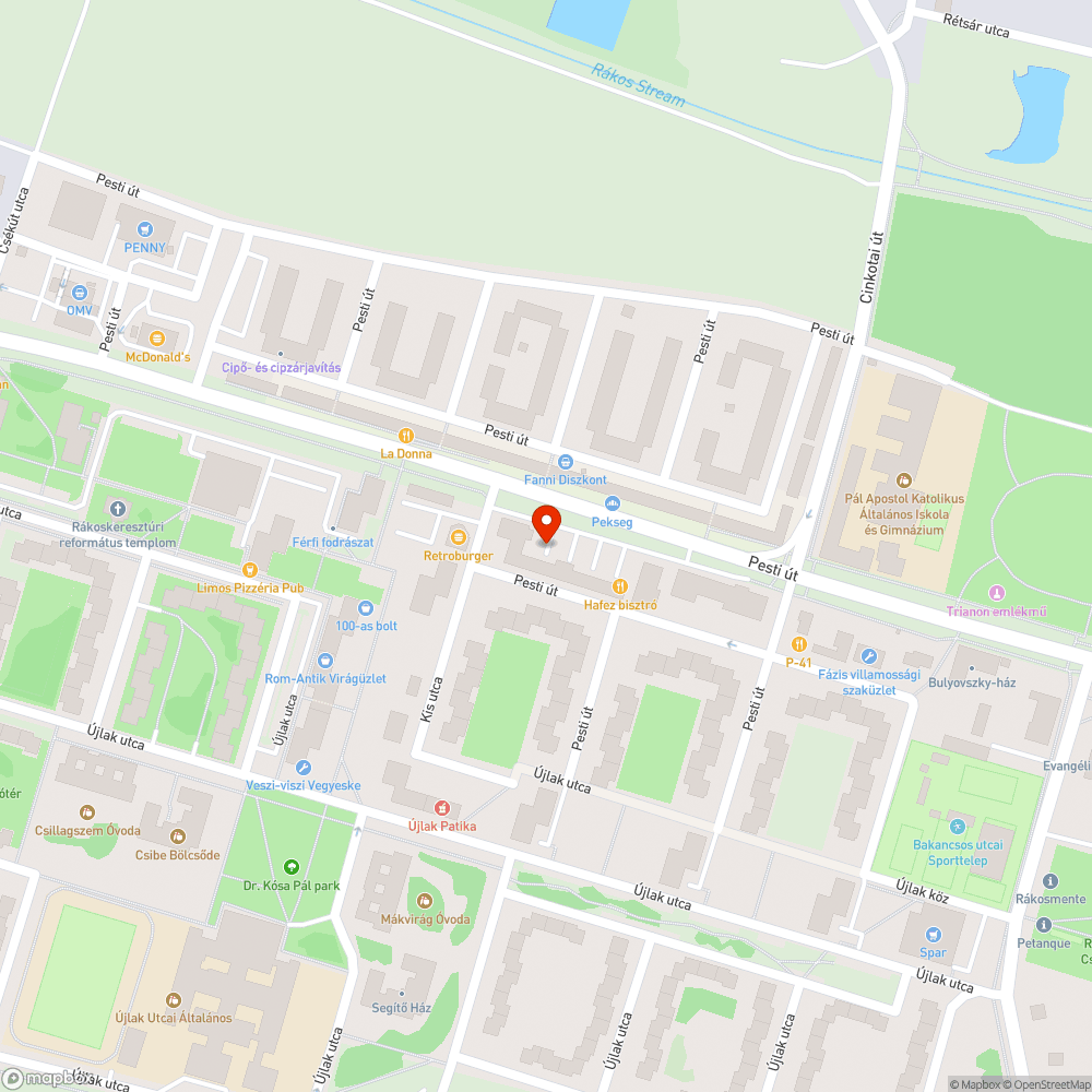 Igényes parkoló (terepjáró kötelező) bejelentés helye