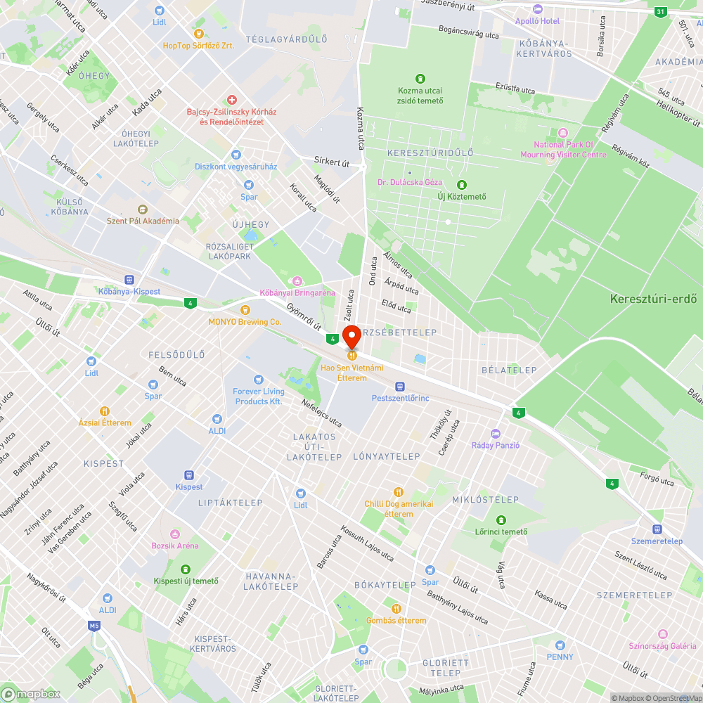 Hibás jelzőlámpa bejelentés helye