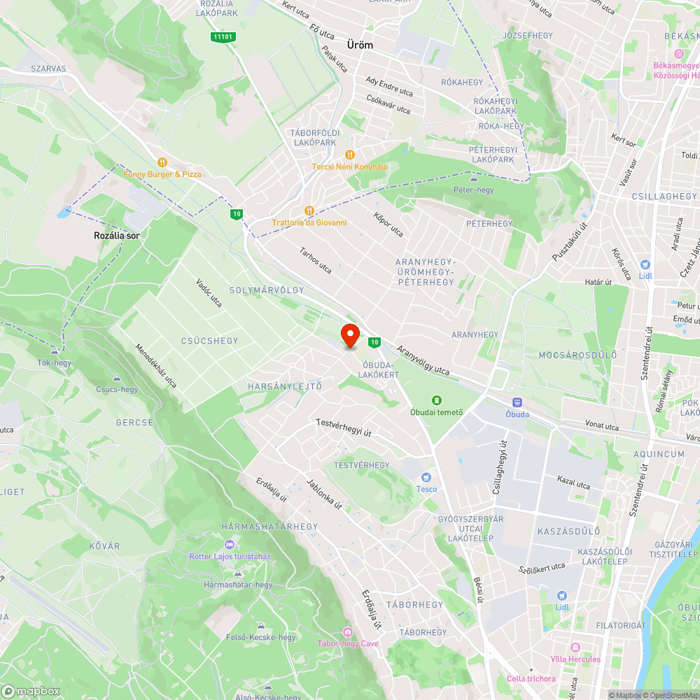 Veszélyesen megsüllyedt aszfalt a kereszteződésben bejelentés helye