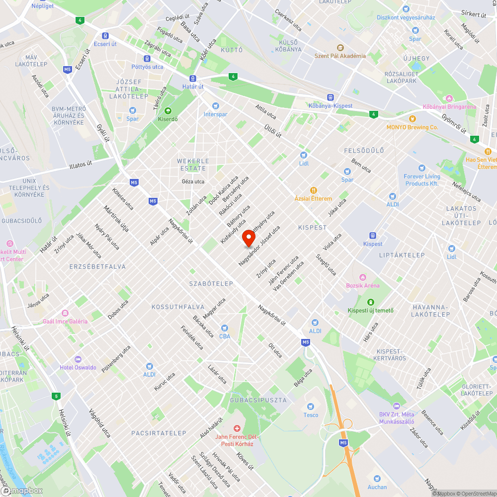 Nádasdy utca Járdahibái bejelentés helye