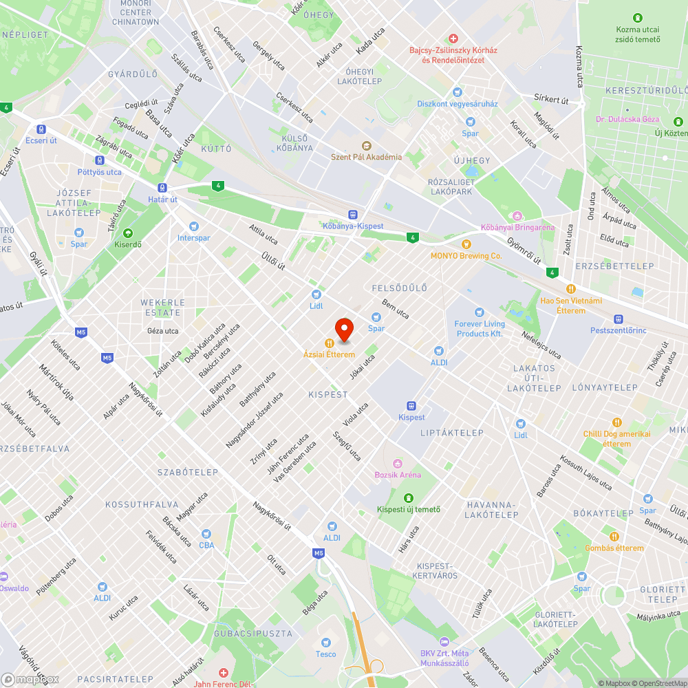 Padok bejelentés helye