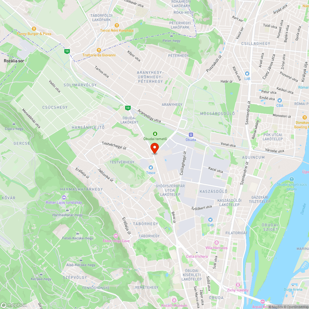 Behorpadt úttest bejelentés helye