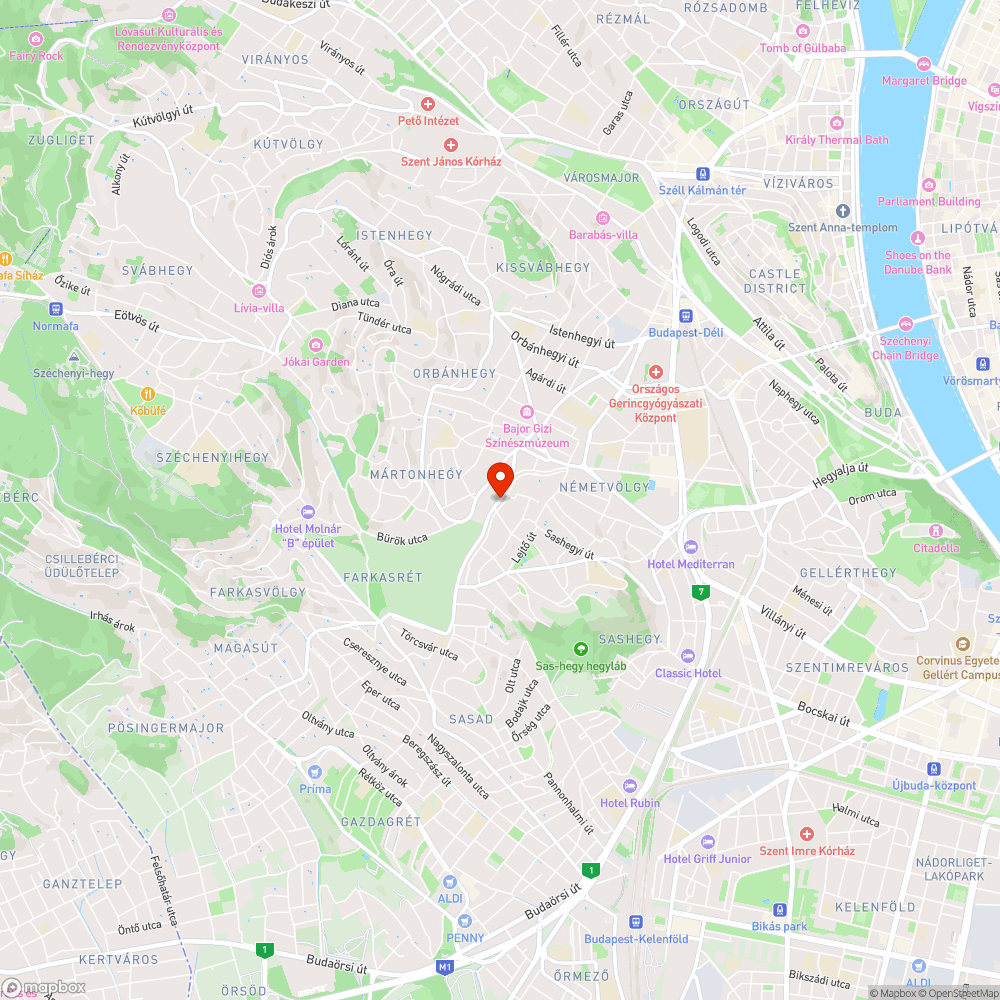 Nem működő jelzőlámpa a Németvölgyi úton. bejelentés helye