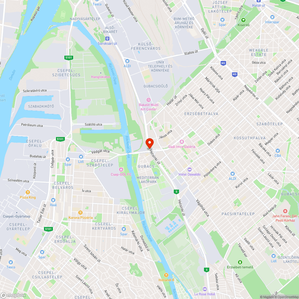 Hiányzó Fényterelők - Helsinki út-Topánka bejelentés helye