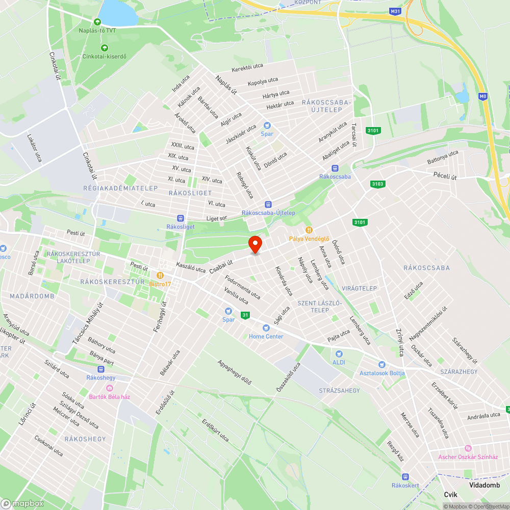 Az aszfaltút ahol véget ér... bejelentés helye