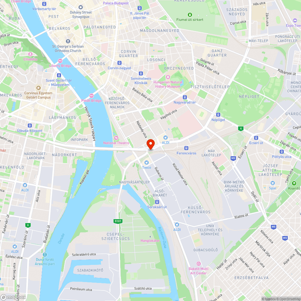 Életveszélyes útszakasz bejelentés helye