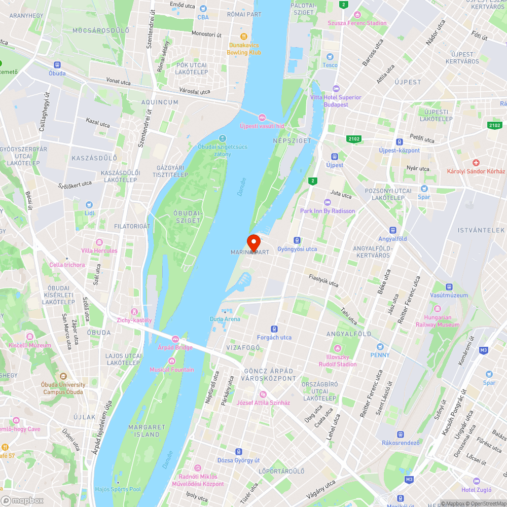 Elhagyott autó bejelentés helye