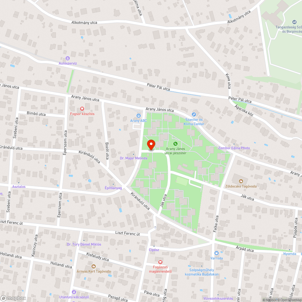 Kidőlt szemetes bejelentés helye